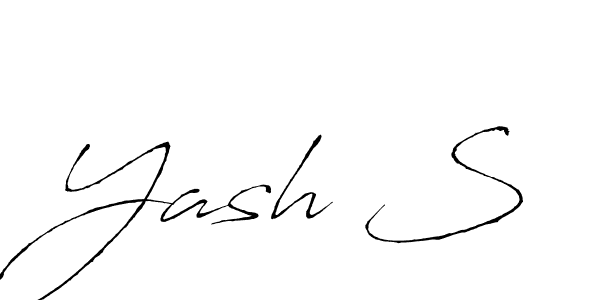 How to make Yash S name signature. Use Antro_Vectra style for creating short signs online. This is the latest handwritten sign. Yash S signature style 6 images and pictures png