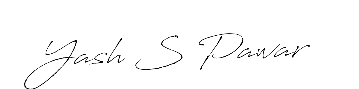 Yash S Pawar stylish signature style. Best Handwritten Sign (Antro_Vectra) for my name. Handwritten Signature Collection Ideas for my name Yash S Pawar. Yash S Pawar signature style 6 images and pictures png