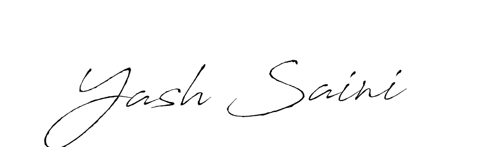 How to make Yash Saini signature? Antro_Vectra is a professional autograph style. Create handwritten signature for Yash Saini name. Yash Saini signature style 6 images and pictures png