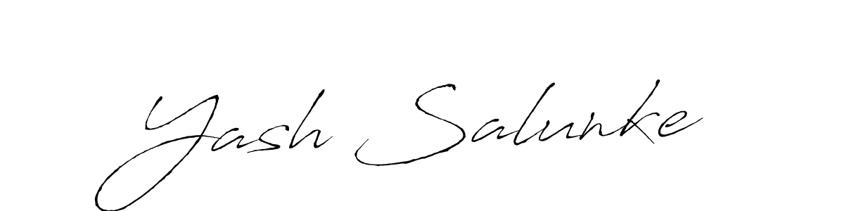 Yash Salunke stylish signature style. Best Handwritten Sign (Antro_Vectra) for my name. Handwritten Signature Collection Ideas for my name Yash Salunke. Yash Salunke signature style 6 images and pictures png