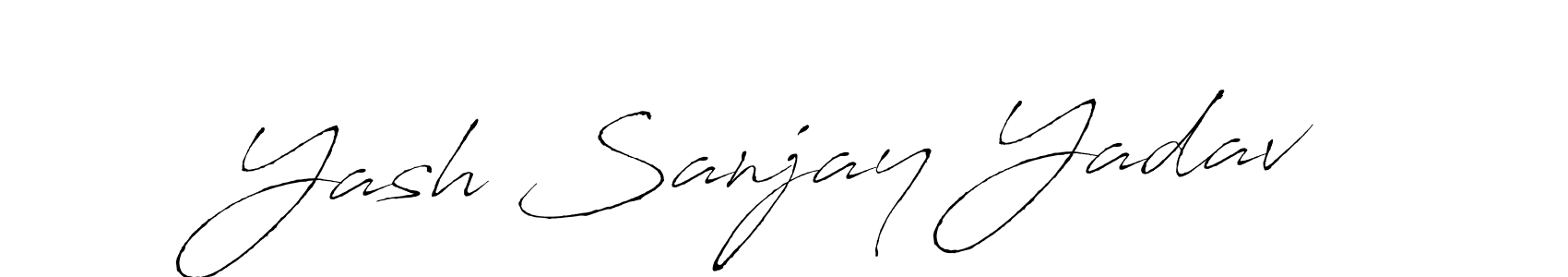 It looks lik you need a new signature style for name Yash Sanjay Yadav. Design unique handwritten (Antro_Vectra) signature with our free signature maker in just a few clicks. Yash Sanjay Yadav signature style 6 images and pictures png