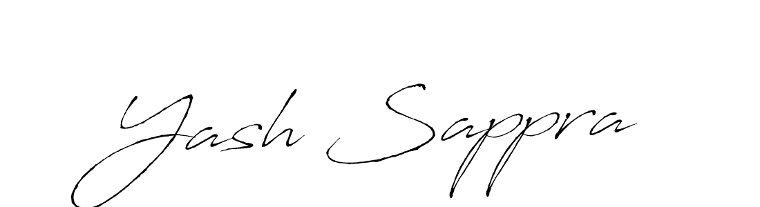 You should practise on your own different ways (Antro_Vectra) to write your name (Yash Sappra) in signature. don't let someone else do it for you. Yash Sappra signature style 6 images and pictures png