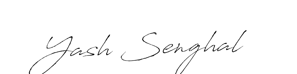 Yash Senghal stylish signature style. Best Handwritten Sign (Antro_Vectra) for my name. Handwritten Signature Collection Ideas for my name Yash Senghal. Yash Senghal signature style 6 images and pictures png