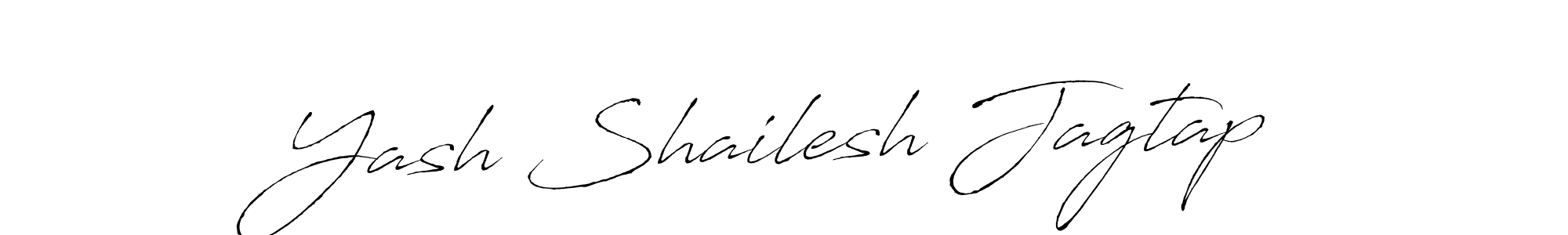 Design your own signature with our free online signature maker. With this signature software, you can create a handwritten (Antro_Vectra) signature for name Yash Shailesh Jagtap. Yash Shailesh Jagtap signature style 6 images and pictures png