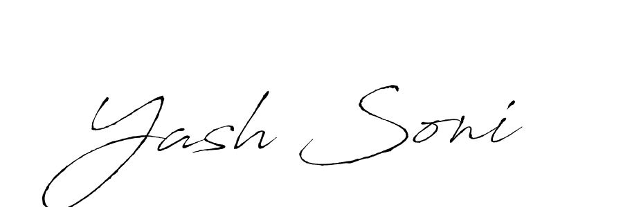 Use a signature maker to create a handwritten signature online. With this signature software, you can design (Antro_Vectra) your own signature for name Yash Soni. Yash Soni signature style 6 images and pictures png