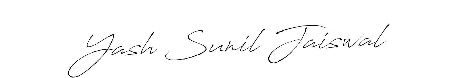 Design your own signature with our free online signature maker. With this signature software, you can create a handwritten (Antro_Vectra) signature for name Yash Sunil Jaiswal. Yash Sunil Jaiswal signature style 6 images and pictures png