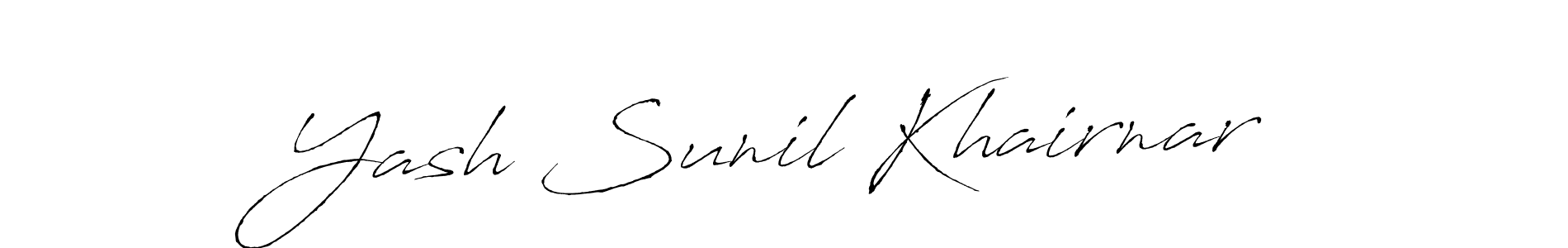 It looks lik you need a new signature style for name Yash Sunil Khairnar. Design unique handwritten (Antro_Vectra) signature with our free signature maker in just a few clicks. Yash Sunil Khairnar signature style 6 images and pictures png