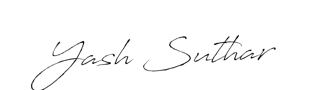 Similarly Antro_Vectra is the best handwritten signature design. Signature creator online .You can use it as an online autograph creator for name Yash Suthar. Yash Suthar signature style 6 images and pictures png