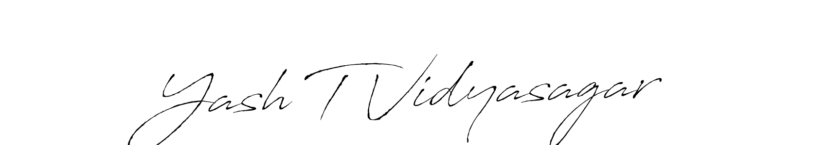 Make a beautiful signature design for name Yash T Vidyasagar. Use this online signature maker to create a handwritten signature for free. Yash T Vidyasagar signature style 6 images and pictures png