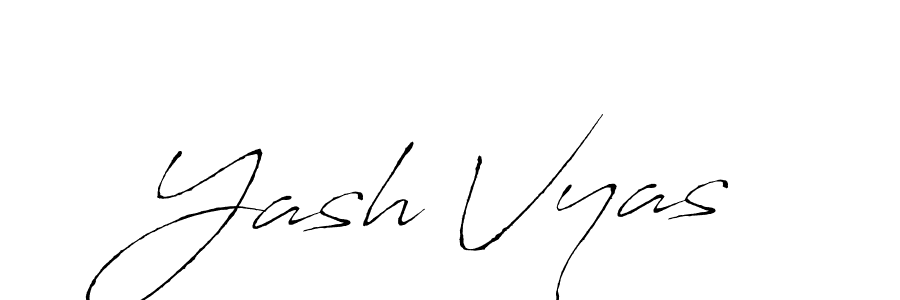 How to make Yash Vyas name signature. Use Antro_Vectra style for creating short signs online. This is the latest handwritten sign. Yash Vyas signature style 6 images and pictures png