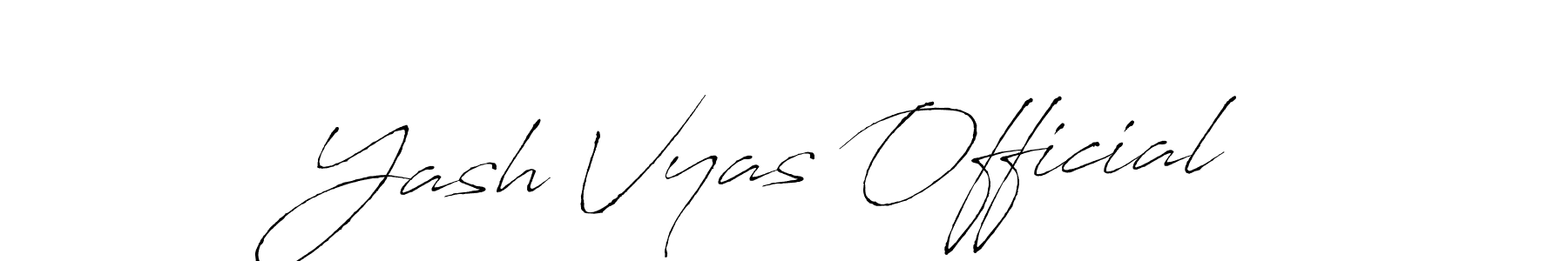 Once you've used our free online signature maker to create your best signature Antro_Vectra style, it's time to enjoy all of the benefits that Yash Vyas Official name signing documents. Yash Vyas Official signature style 6 images and pictures png