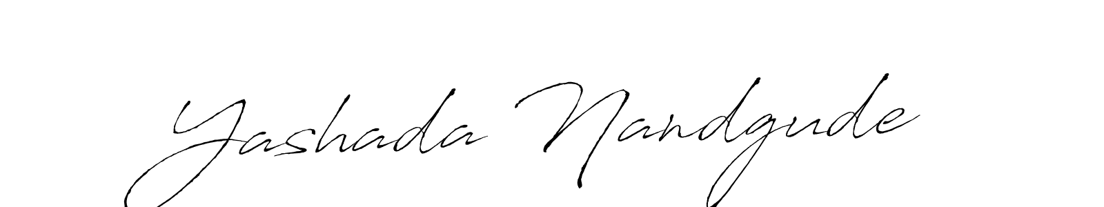 Also we have Yashada Nandgude name is the best signature style. Create professional handwritten signature collection using Antro_Vectra autograph style. Yashada Nandgude signature style 6 images and pictures png