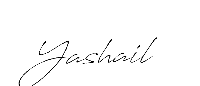 How to make Yashail signature? Antro_Vectra is a professional autograph style. Create handwritten signature for Yashail name. Yashail signature style 6 images and pictures png