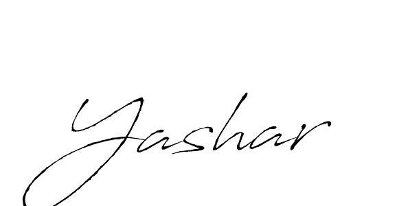 Make a beautiful signature design for name Yashar. With this signature (Antro_Vectra) style, you can create a handwritten signature for free. Yashar signature style 6 images and pictures png