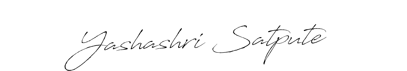 How to make Yashashri Satpute signature? Antro_Vectra is a professional autograph style. Create handwritten signature for Yashashri Satpute name. Yashashri Satpute signature style 6 images and pictures png