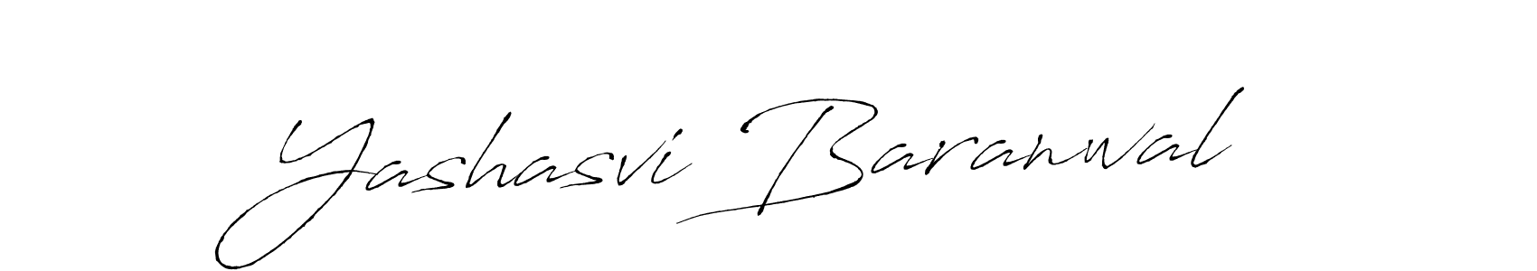 How to make Yashasvi Baranwal name signature. Use Antro_Vectra style for creating short signs online. This is the latest handwritten sign. Yashasvi Baranwal signature style 6 images and pictures png