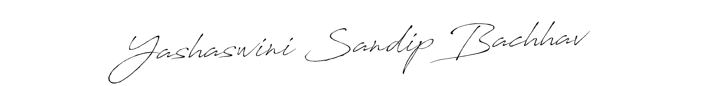 How to make Yashaswini Sandip Bachhav name signature. Use Antro_Vectra style for creating short signs online. This is the latest handwritten sign. Yashaswini Sandip Bachhav signature style 6 images and pictures png