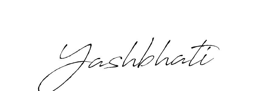 Make a beautiful signature design for name Yashbhati. With this signature (Antro_Vectra) style, you can create a handwritten signature for free. Yashbhati signature style 6 images and pictures png