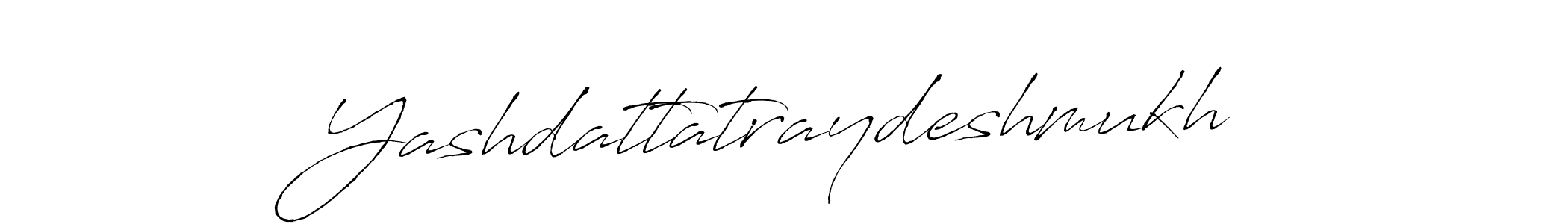 Create a beautiful signature design for name Yashdattatraydeshmukh. With this signature (Antro_Vectra) fonts, you can make a handwritten signature for free. Yashdattatraydeshmukh signature style 6 images and pictures png