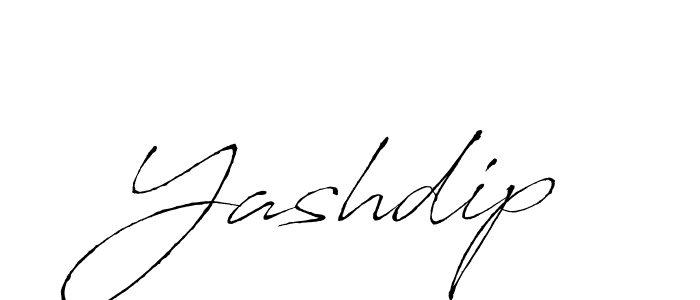 Make a beautiful signature design for name Yashdip. With this signature (Antro_Vectra) style, you can create a handwritten signature for free. Yashdip signature style 6 images and pictures png