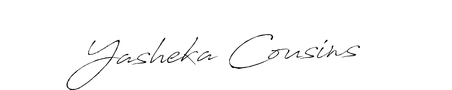Design your own signature with our free online signature maker. With this signature software, you can create a handwritten (Antro_Vectra) signature for name Yasheka Cousins. Yasheka Cousins signature style 6 images and pictures png