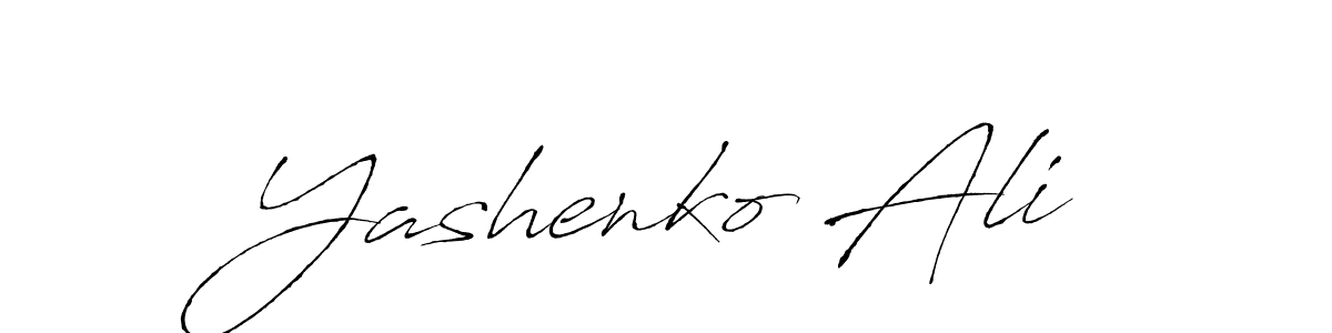 if you are searching for the best signature style for your name Yashenko Ali. so please give up your signature search. here we have designed multiple signature styles  using Antro_Vectra. Yashenko Ali signature style 6 images and pictures png