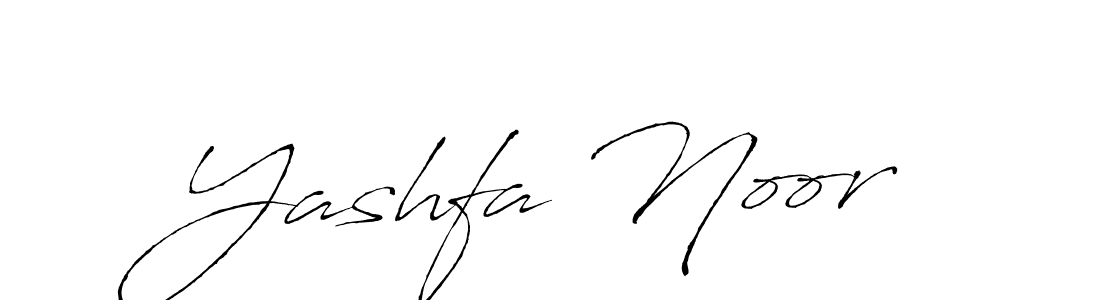 Create a beautiful signature design for name Yashfa Noor. With this signature (Antro_Vectra) fonts, you can make a handwritten signature for free. Yashfa Noor signature style 6 images and pictures png