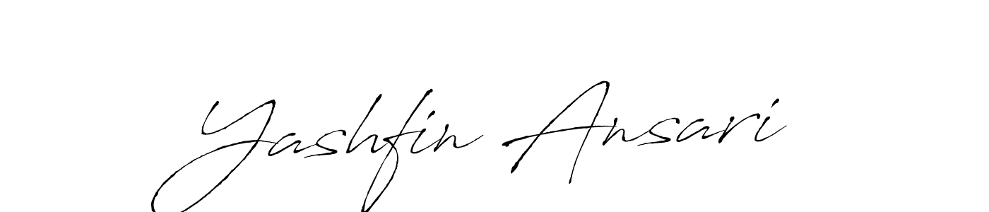 Also we have Yashfin Ansari name is the best signature style. Create professional handwritten signature collection using Antro_Vectra autograph style. Yashfin Ansari signature style 6 images and pictures png
