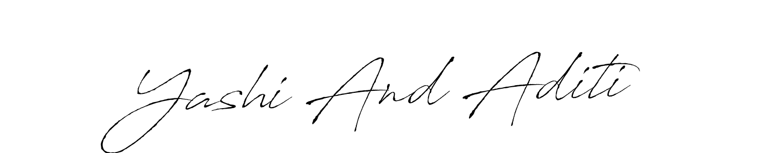 Make a beautiful signature design for name Yashi And Aditi. Use this online signature maker to create a handwritten signature for free. Yashi And Aditi signature style 6 images and pictures png