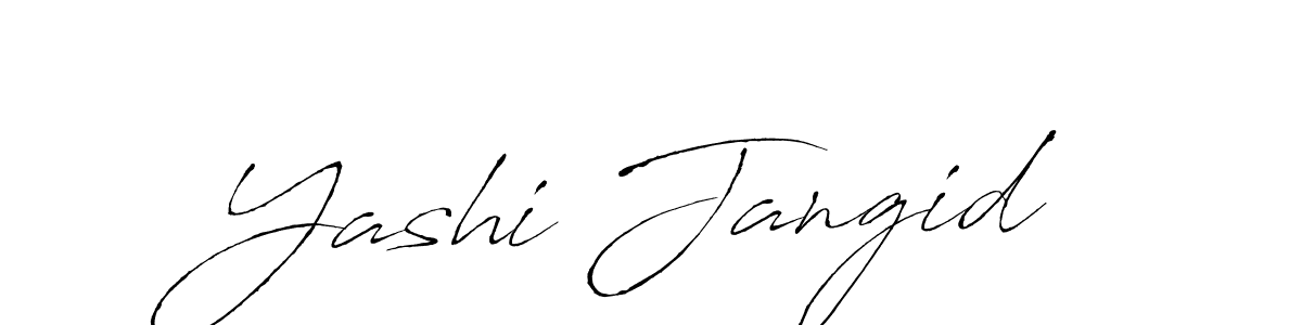 Similarly Antro_Vectra is the best handwritten signature design. Signature creator online .You can use it as an online autograph creator for name Yashi Jangid. Yashi Jangid signature style 6 images and pictures png