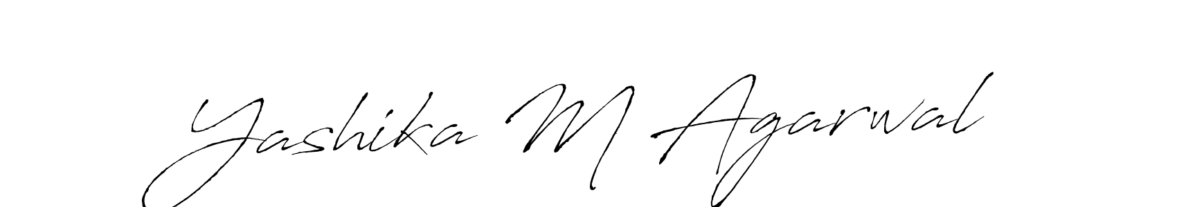 Use a signature maker to create a handwritten signature online. With this signature software, you can design (Antro_Vectra) your own signature for name Yashika M Agarwal. Yashika M Agarwal signature style 6 images and pictures png