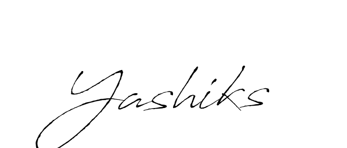 Make a beautiful signature design for name Yashiks. With this signature (Antro_Vectra) style, you can create a handwritten signature for free. Yashiks signature style 6 images and pictures png