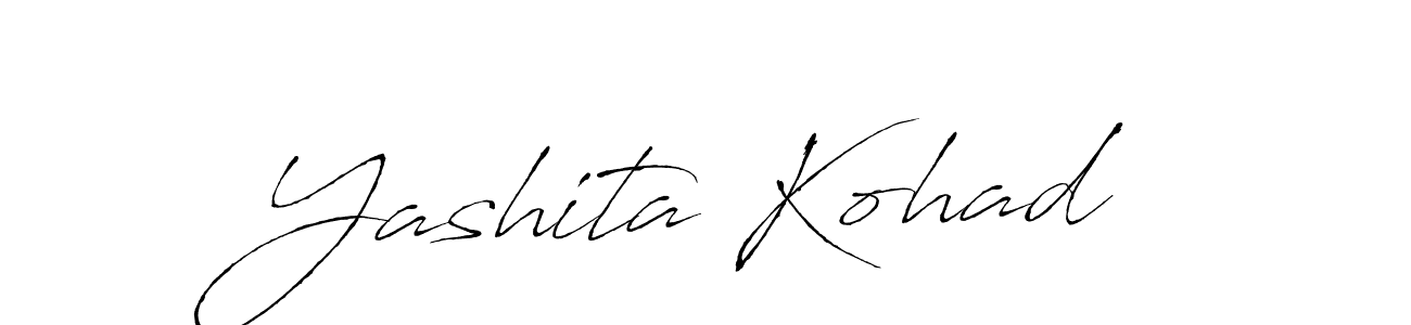 Make a short Yashita Kohad signature style. Manage your documents anywhere anytime using Antro_Vectra. Create and add eSignatures, submit forms, share and send files easily. Yashita Kohad signature style 6 images and pictures png