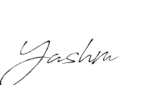 Yashm stylish signature style. Best Handwritten Sign (Antro_Vectra) for my name. Handwritten Signature Collection Ideas for my name Yashm. Yashm signature style 6 images and pictures png