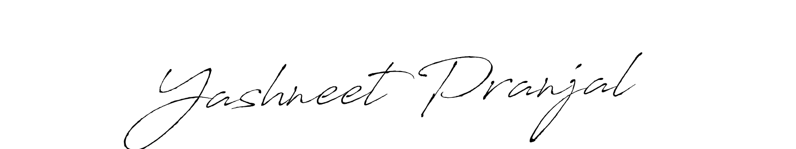 Design your own signature with our free online signature maker. With this signature software, you can create a handwritten (Antro_Vectra) signature for name Yashneet Pranjal. Yashneet Pranjal signature style 6 images and pictures png