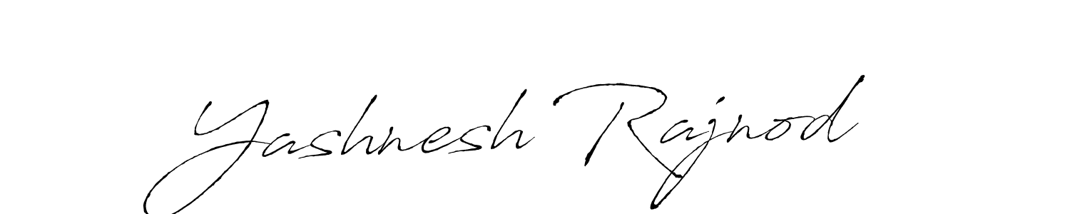 Make a beautiful signature design for name Yashnesh Rajnod. With this signature (Antro_Vectra) style, you can create a handwritten signature for free. Yashnesh Rajnod signature style 6 images and pictures png