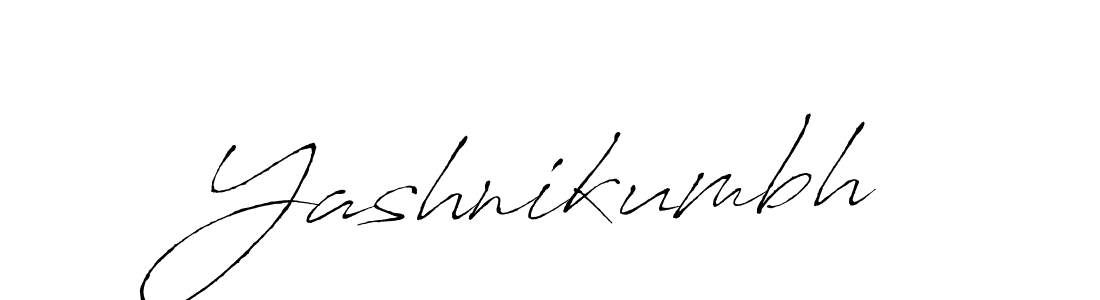 Make a beautiful signature design for name Yashnikumbh. With this signature (Antro_Vectra) style, you can create a handwritten signature for free. Yashnikumbh signature style 6 images and pictures png