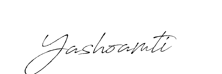 if you are searching for the best signature style for your name Yashoamti. so please give up your signature search. here we have designed multiple signature styles  using Antro_Vectra. Yashoamti signature style 6 images and pictures png