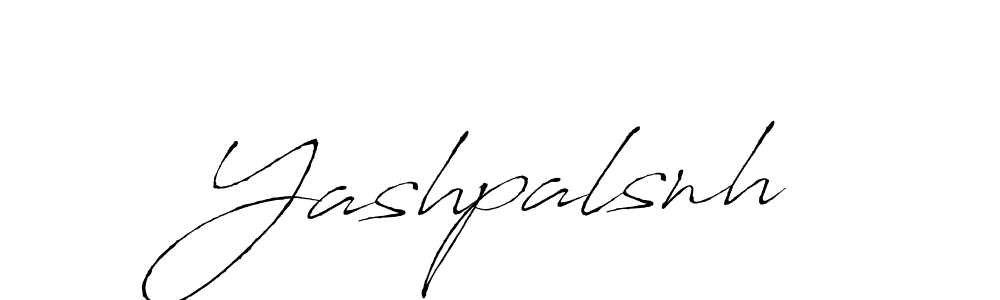 Design your own signature with our free online signature maker. With this signature software, you can create a handwritten (Antro_Vectra) signature for name Yashpalsnh. Yashpalsnh signature style 6 images and pictures png