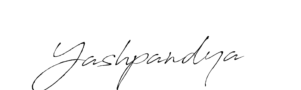 Yashpandya stylish signature style. Best Handwritten Sign (Antro_Vectra) for my name. Handwritten Signature Collection Ideas for my name Yashpandya. Yashpandya signature style 6 images and pictures png