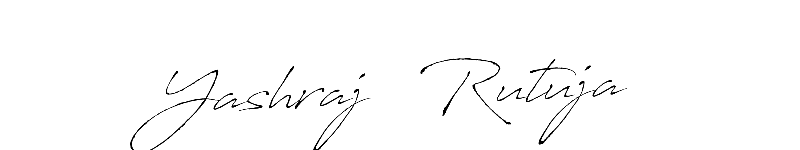 Design your own signature with our free online signature maker. With this signature software, you can create a handwritten (Antro_Vectra) signature for name Yashraj   Rutuja. Yashraj   Rutuja signature style 6 images and pictures png