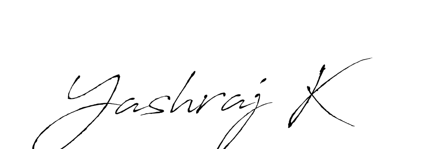 It looks lik you need a new signature style for name Yashraj K. Design unique handwritten (Antro_Vectra) signature with our free signature maker in just a few clicks. Yashraj K signature style 6 images and pictures png