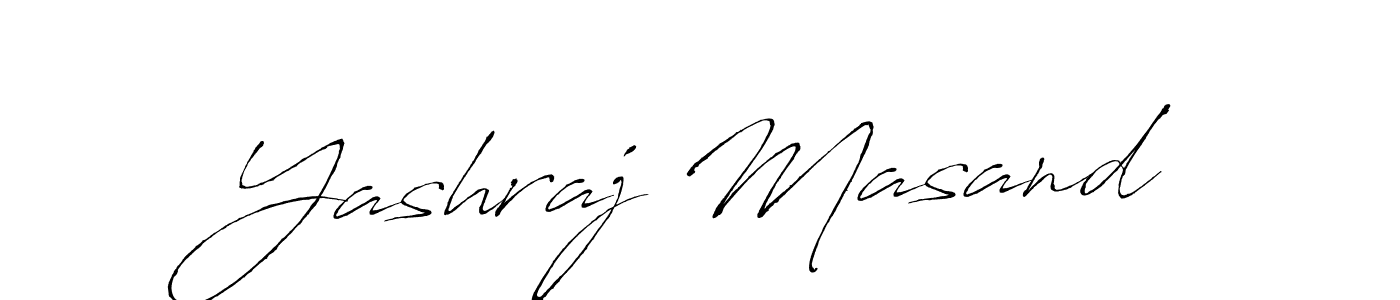 Design your own signature with our free online signature maker. With this signature software, you can create a handwritten (Antro_Vectra) signature for name Yashraj Masand. Yashraj Masand signature style 6 images and pictures png