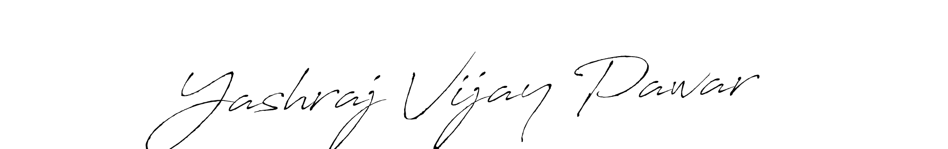 How to make Yashraj Vijay Pawar name signature. Use Antro_Vectra style for creating short signs online. This is the latest handwritten sign. Yashraj Vijay Pawar signature style 6 images and pictures png