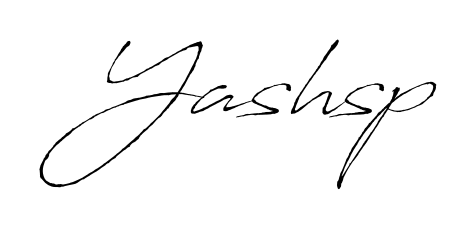 Give your name Yashsp an exquisite flair with the Antro_Vectra script font. Ideal for contracts, resumes, and formal letterheads. Yashsp signature style 6 images and pictures png