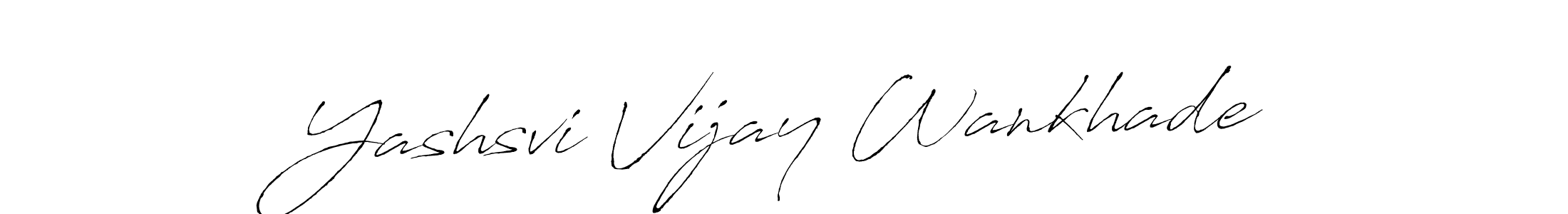 The best way (Antro_Vectra) to make a short signature is to pick only two or three words in your name. The name Yashsvi Vijay Wankhade include a total of six letters. For converting this name. Yashsvi Vijay Wankhade signature style 6 images and pictures png
