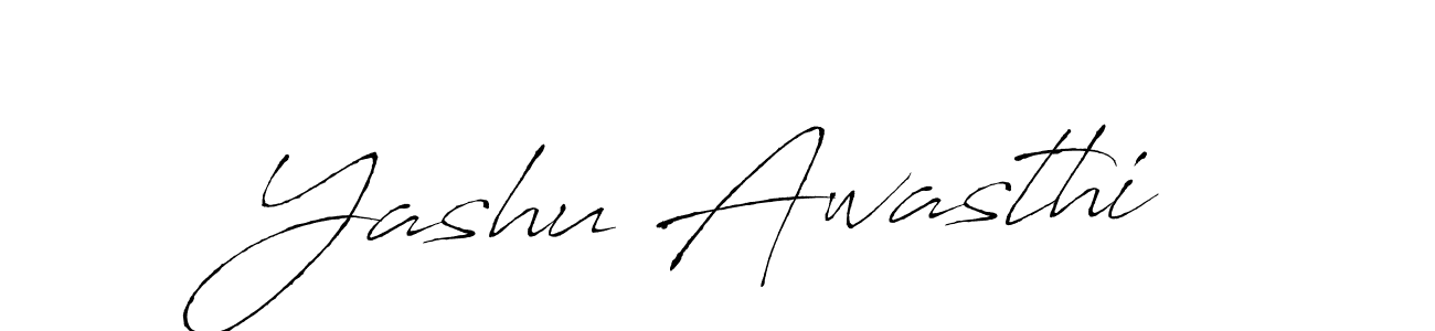 Use a signature maker to create a handwritten signature online. With this signature software, you can design (Antro_Vectra) your own signature for name Yashu Awasthi. Yashu Awasthi signature style 6 images and pictures png