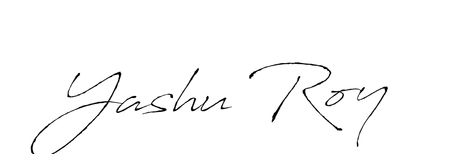 Design your own signature with our free online signature maker. With this signature software, you can create a handwritten (Antro_Vectra) signature for name Yashu Roy. Yashu Roy signature style 6 images and pictures png