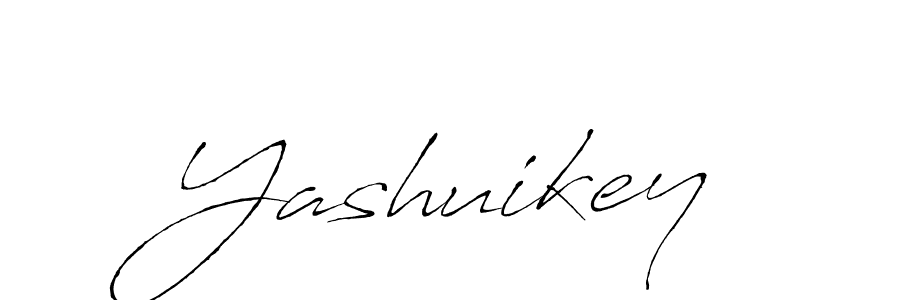 Use a signature maker to create a handwritten signature online. With this signature software, you can design (Antro_Vectra) your own signature for name Yashuikey. Yashuikey signature style 6 images and pictures png