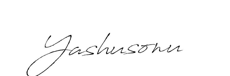 Design your own signature with our free online signature maker. With this signature software, you can create a handwritten (Antro_Vectra) signature for name Yashusonu. Yashusonu signature style 6 images and pictures png